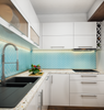 2"x8" | Azure Gloss kitchen backsplash