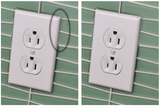 Avoid Shadowing on Edges Near Outlets and Light Switch Covers When Installing Glass Tile