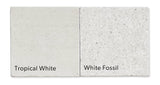 White Fossil re-introduces one of our most sought after Indonesian stones in a honed finish that features a beautiful fossilized appearance.