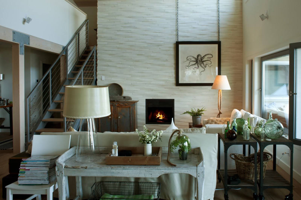 Winter Fireplace Design Ideas: Light Up Cozy Interiors with Natural Stone Dimensional Tile