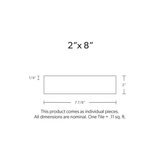 2"x8" Midnight Cascade