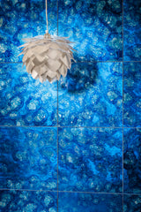 16"x16" Allure Blue Velvet Glass Wall Tile