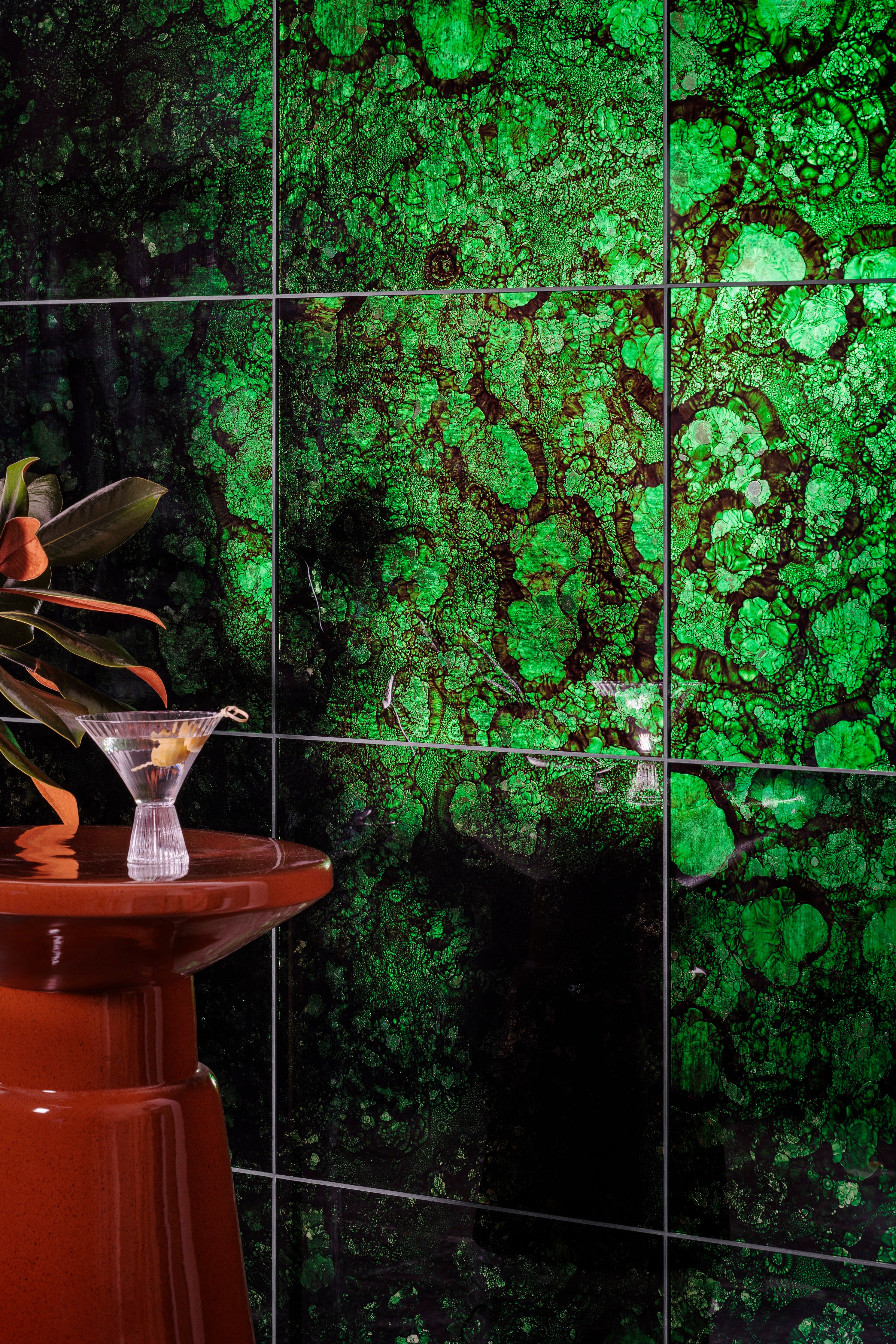16"x16" Allure Green with Envy Glass Wall Tile