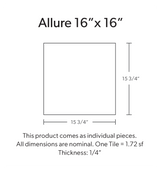 16"x16" Allure Bronze Age Glass Wall Tile