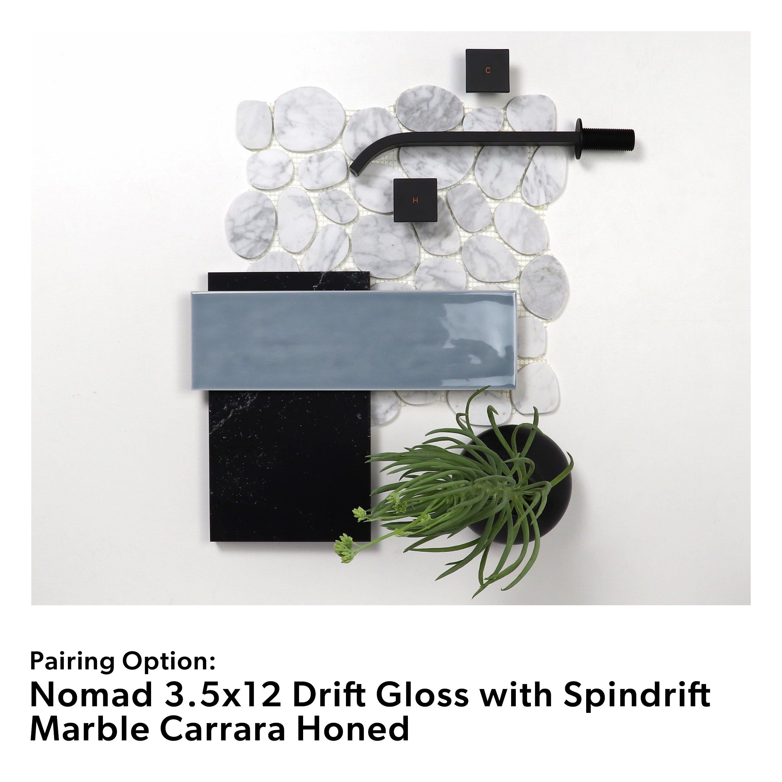 Spindrift Marble Carrara Honed