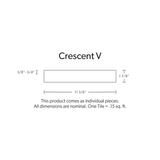 Crescent V Silver Quartzite Honed