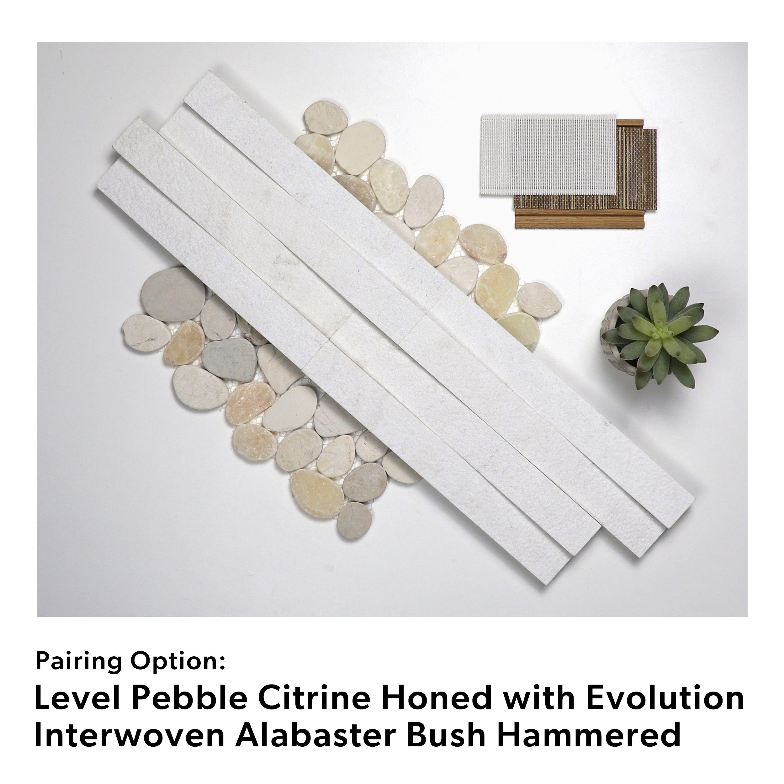 Level Pebble Citrine Honed