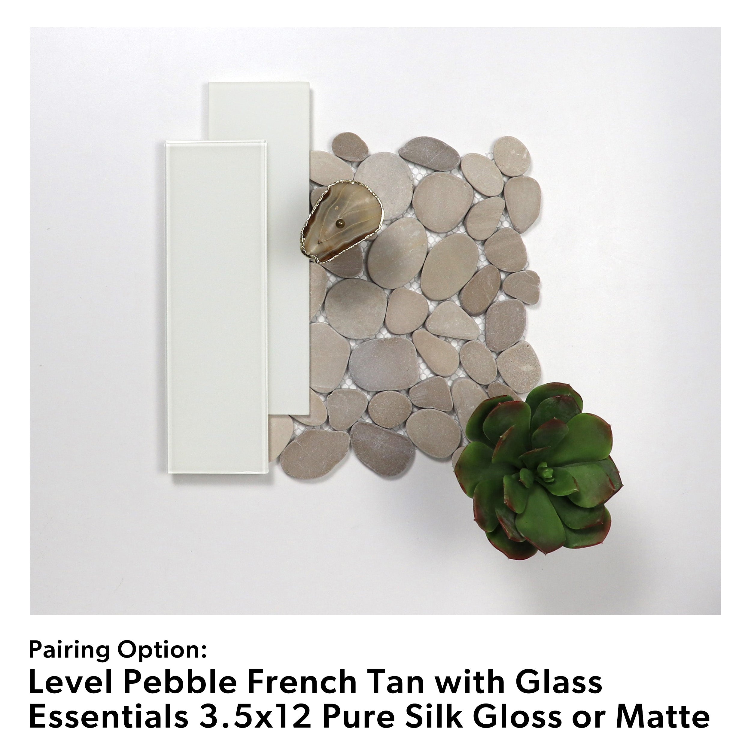 Level Pebble French Tan Honed