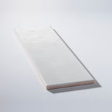 Ash White ceramic wall tile in gloss, Nomad 3.5 × 12