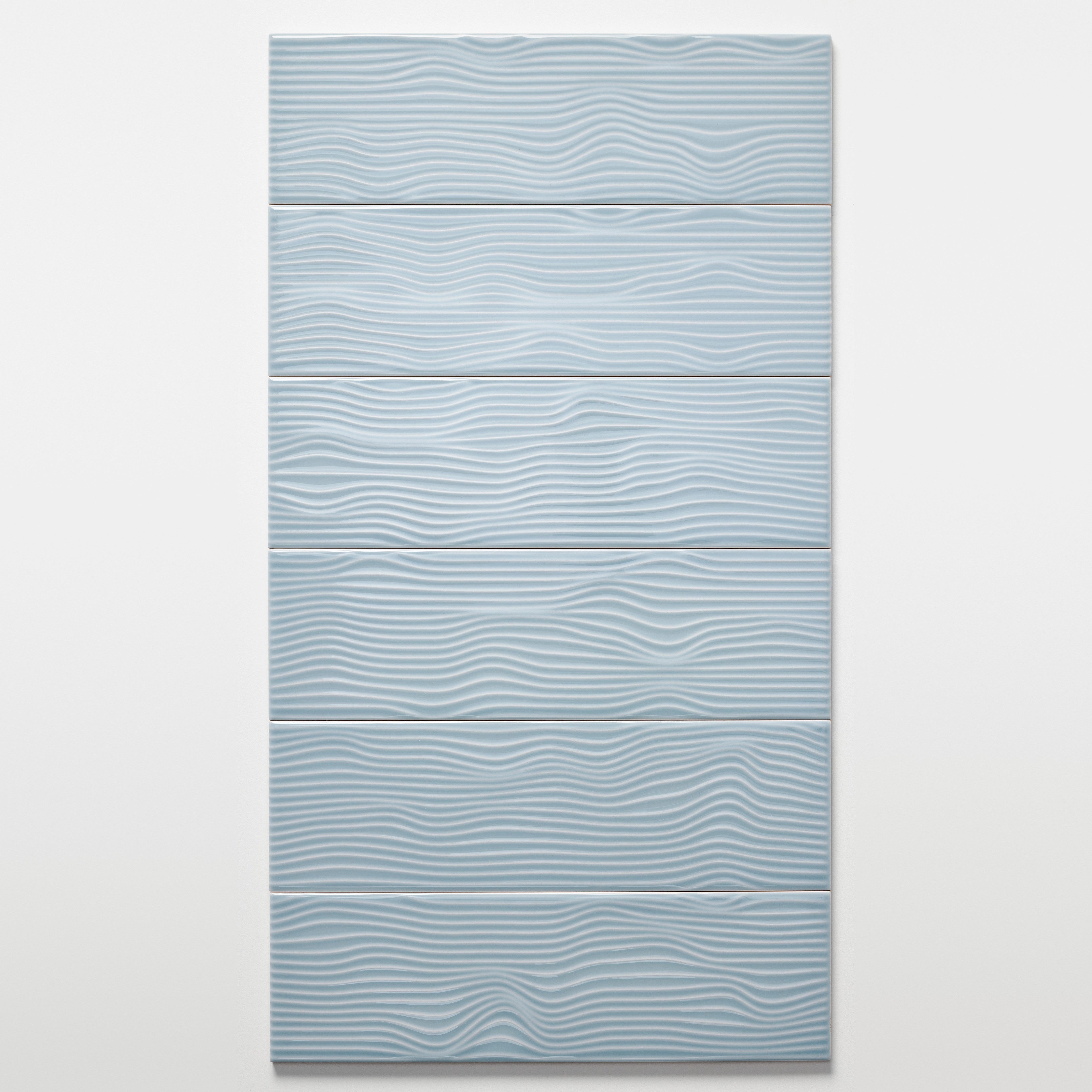 Ebb and Flow Drift ceramic wall tile, Nomad 3.5 × 12 in