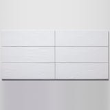 Ebb and Flow Just White ceramic wall tile, Nomad 3.5 × 12