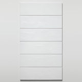 Ebb and Flow Just White ceramic wall tile, Nomad 3.5 × 12