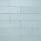 Sea Foam matte ceramic wall tile, Nomad 3.5 × 12 in