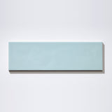 Sea Foam matte ceramic wall tile, Nomad 3.5 × 12 in