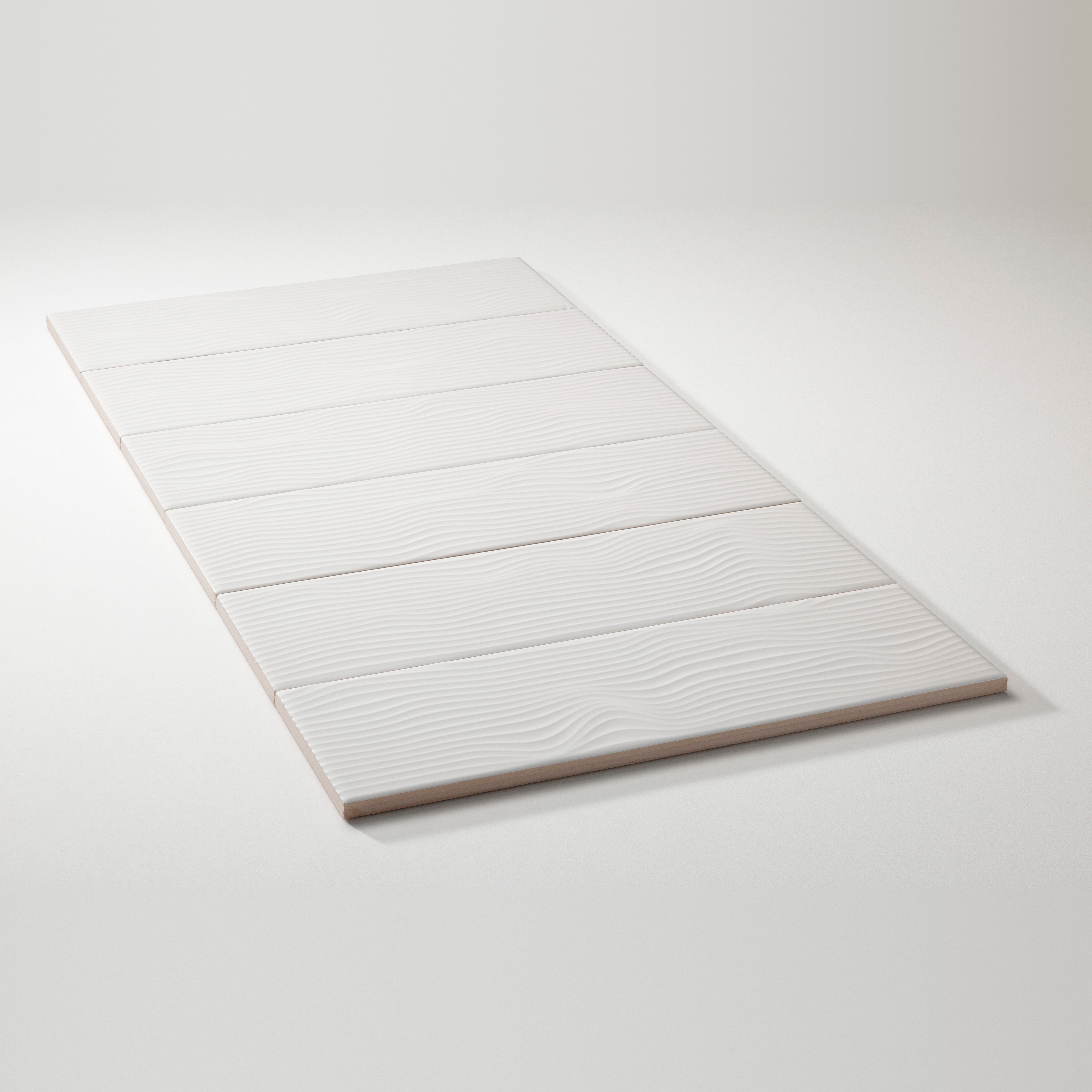Ebb and Flow Utopia ceramic wall tile, Nomad 3.5 × 12