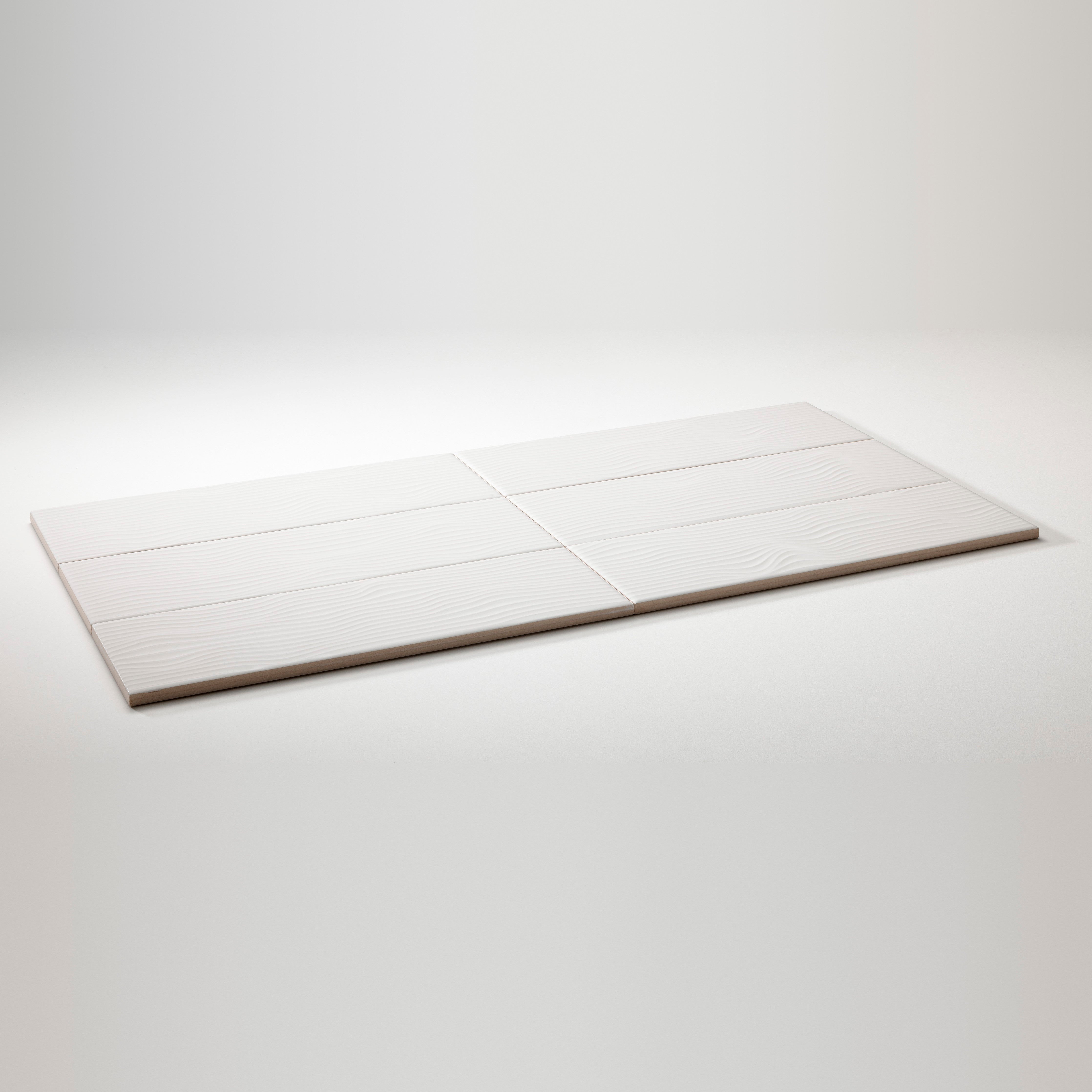 Ebb and Flow Utopia ceramic wall tile, Nomad 3.5 × 12