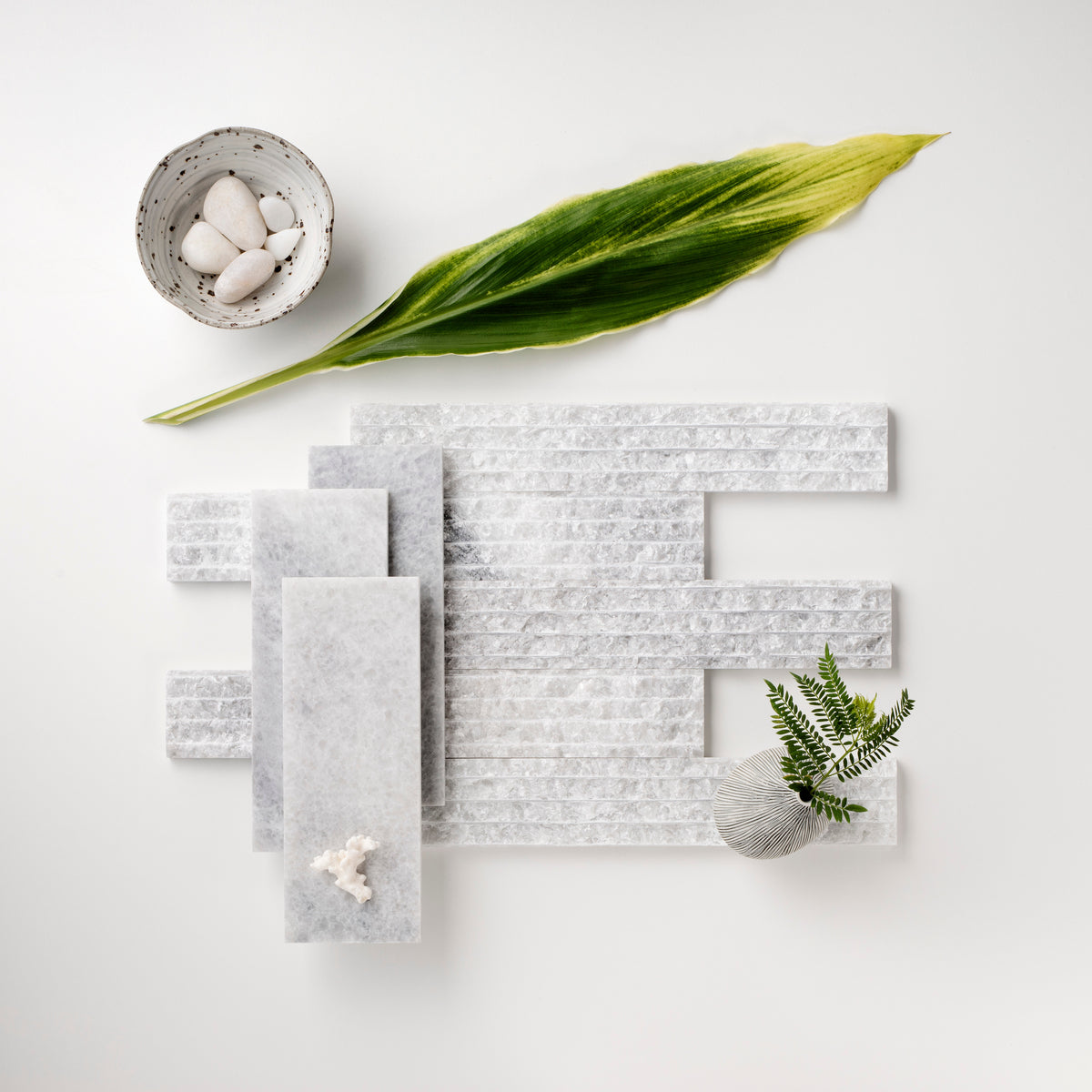 Craftline Strip Rice White Hand Chipped