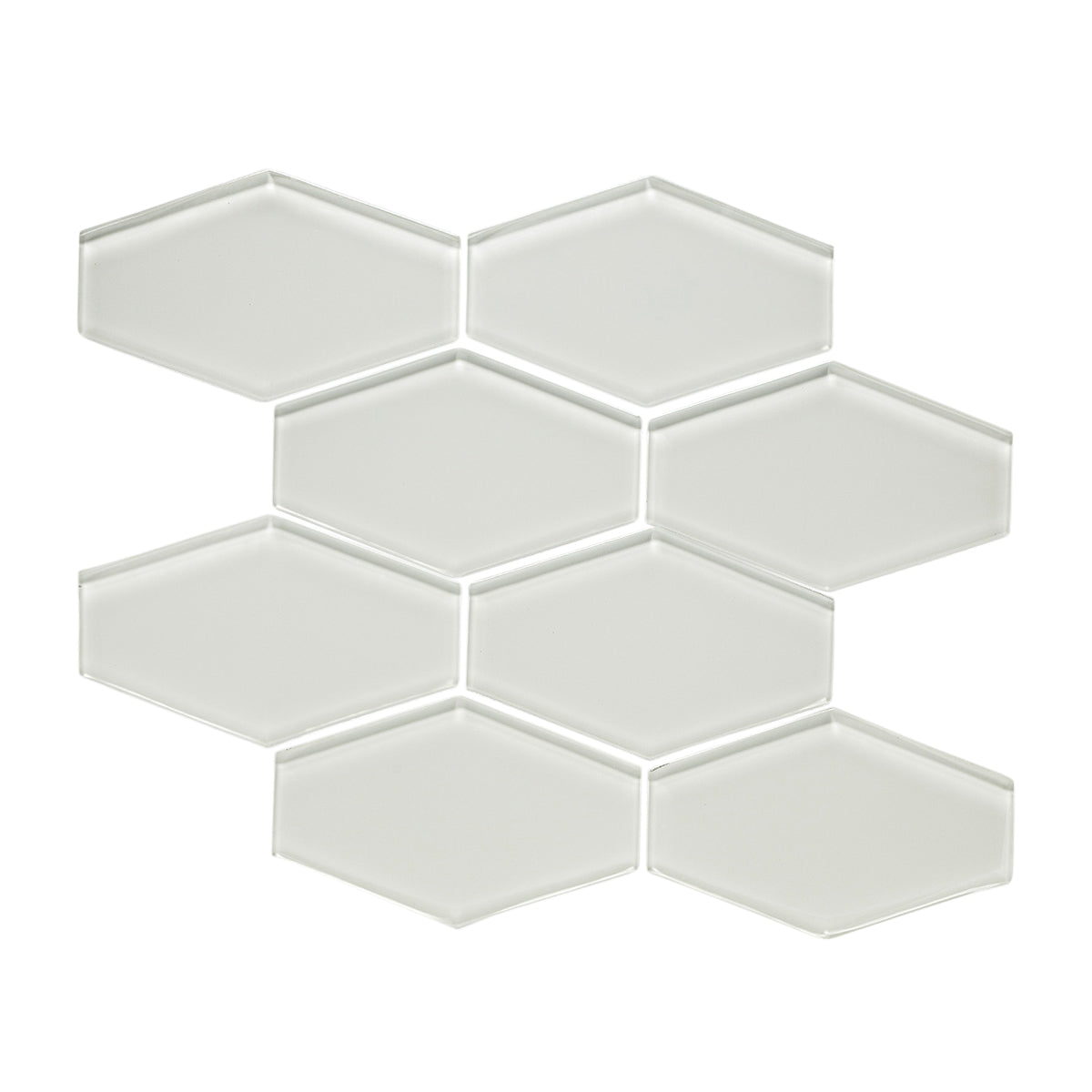 Elongated Hexagon Pure Silk Gloss