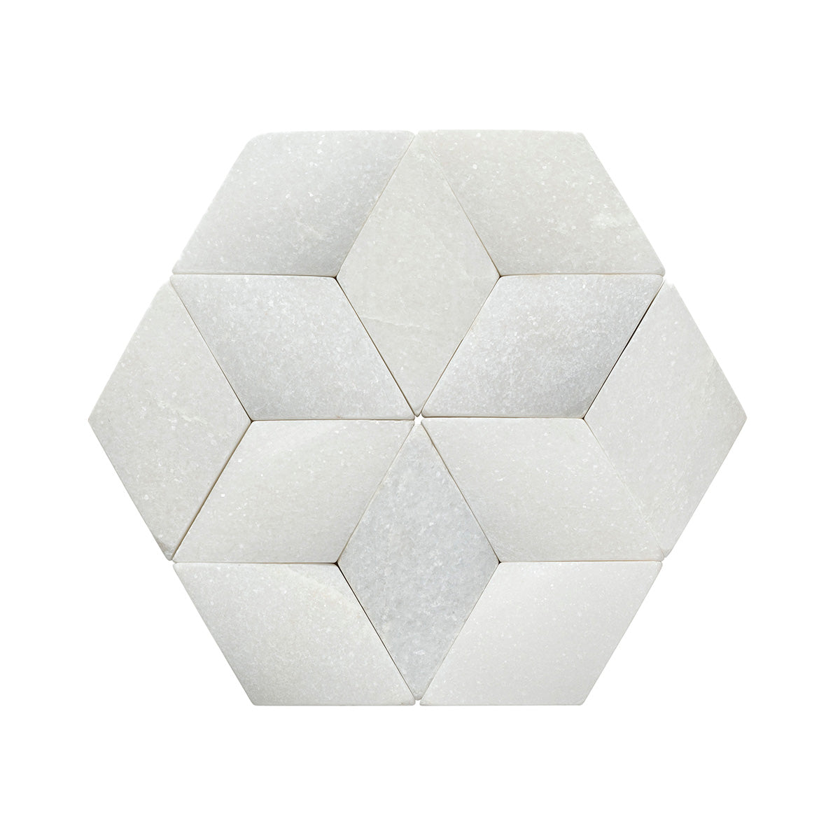 Paragon Hex Crystal White Honed – Island Stone