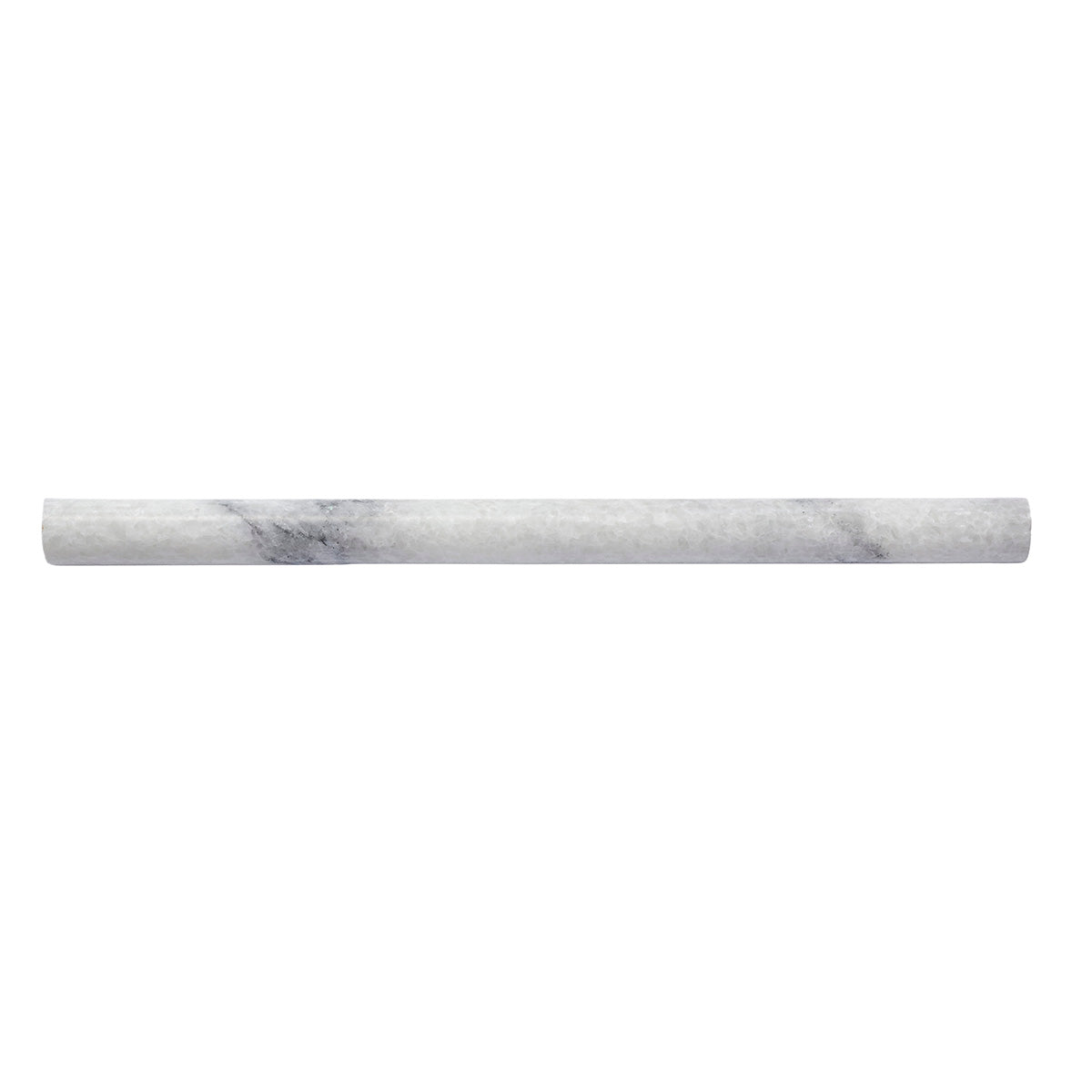 Pencil Trim Rice White Honed