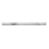 Pencil Trim Rice White Honed