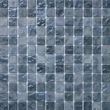 Lava 1x1 Slip-Resistant Glass Mosaic - Obsidian Shine