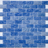 Lava 1x2 Offset Slip-Resistant Mosaic - Deep Flow