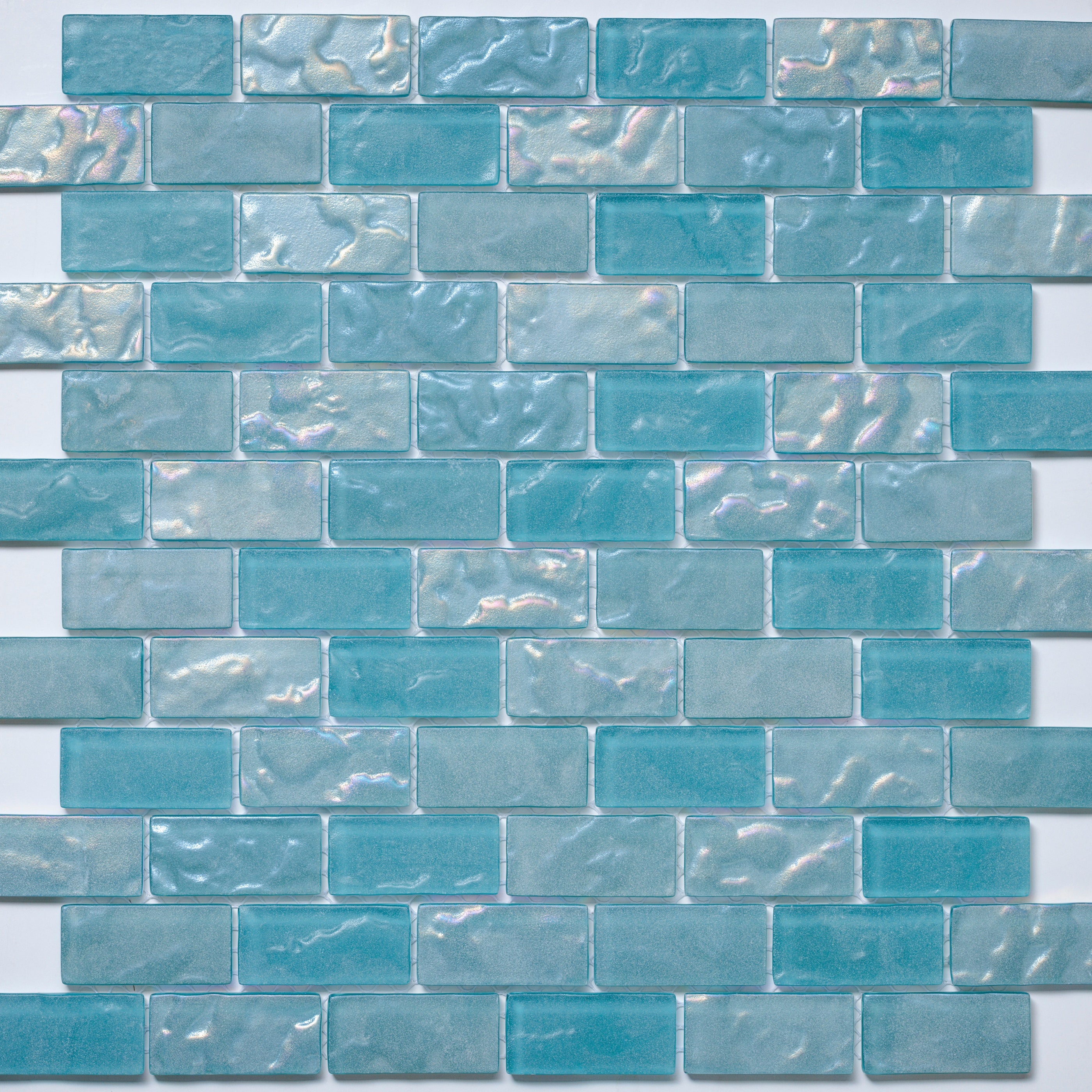 Lava 1x2 Offset Slip-Resistant Mosaic - Hazy Wave