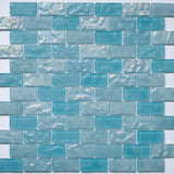 Lava 1x2 Offset Slip-Resistant Mosaic - Hazy Wave