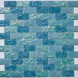 Lava 1x2 Offset Slip-Resistant Mosaic - Windward Bay