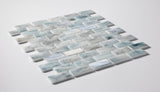 Salt Mist 1x2 Offset Glass Mosaic Pool Tile