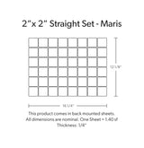 2"x2" Straight Set Breaker Gloss
