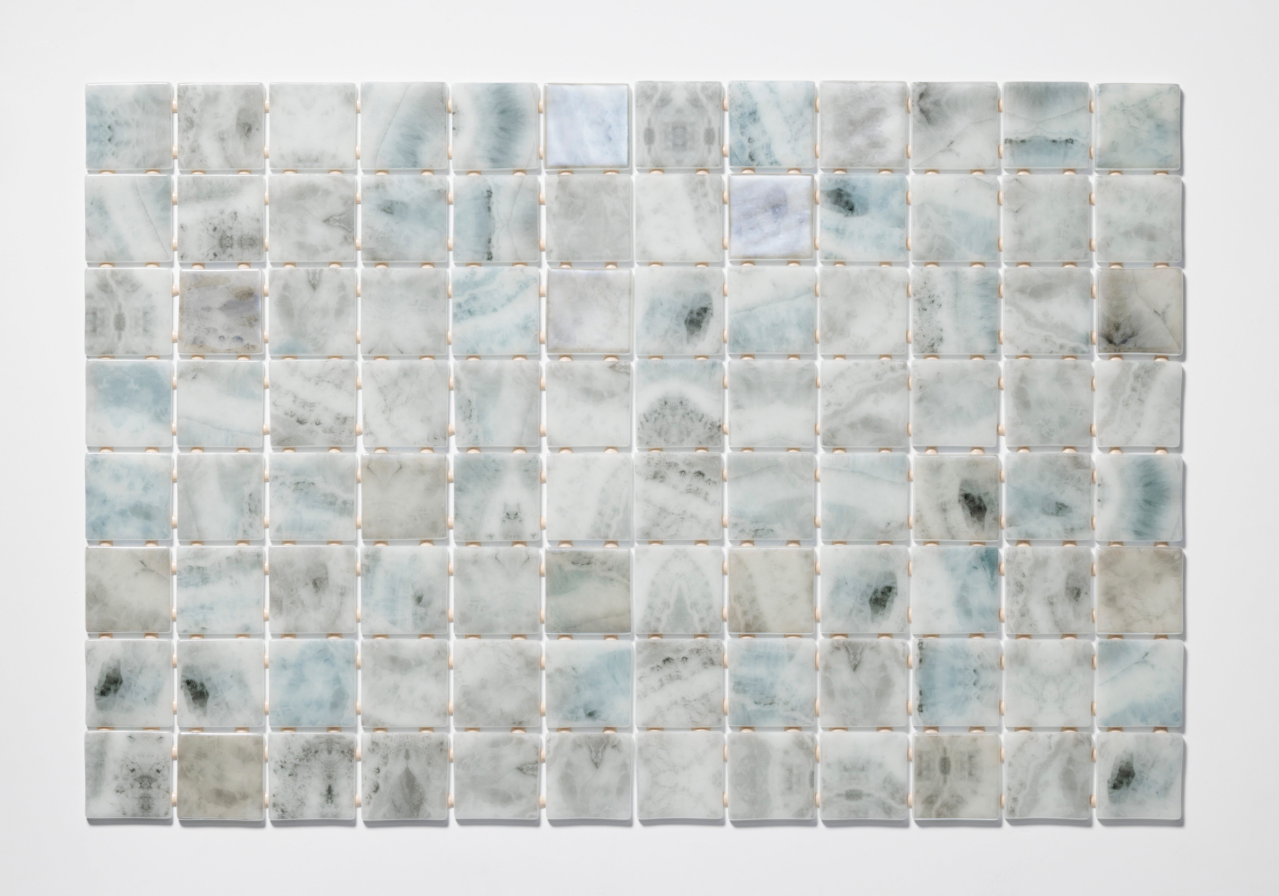 Salt Mist 2x2 Straight Set Glass Mosaic