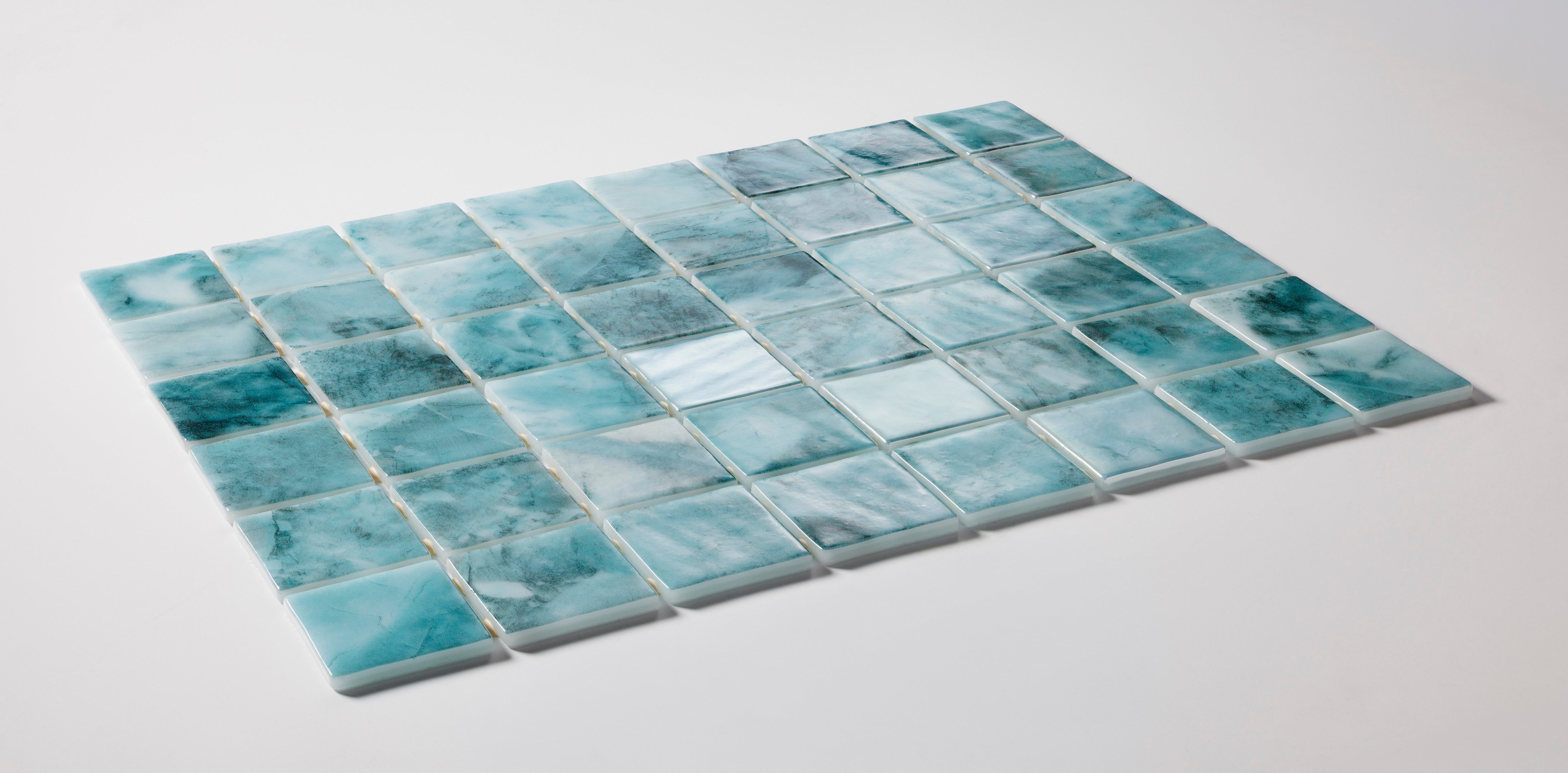 The Shallows 2x2 Glass Mosaic Pool Tile