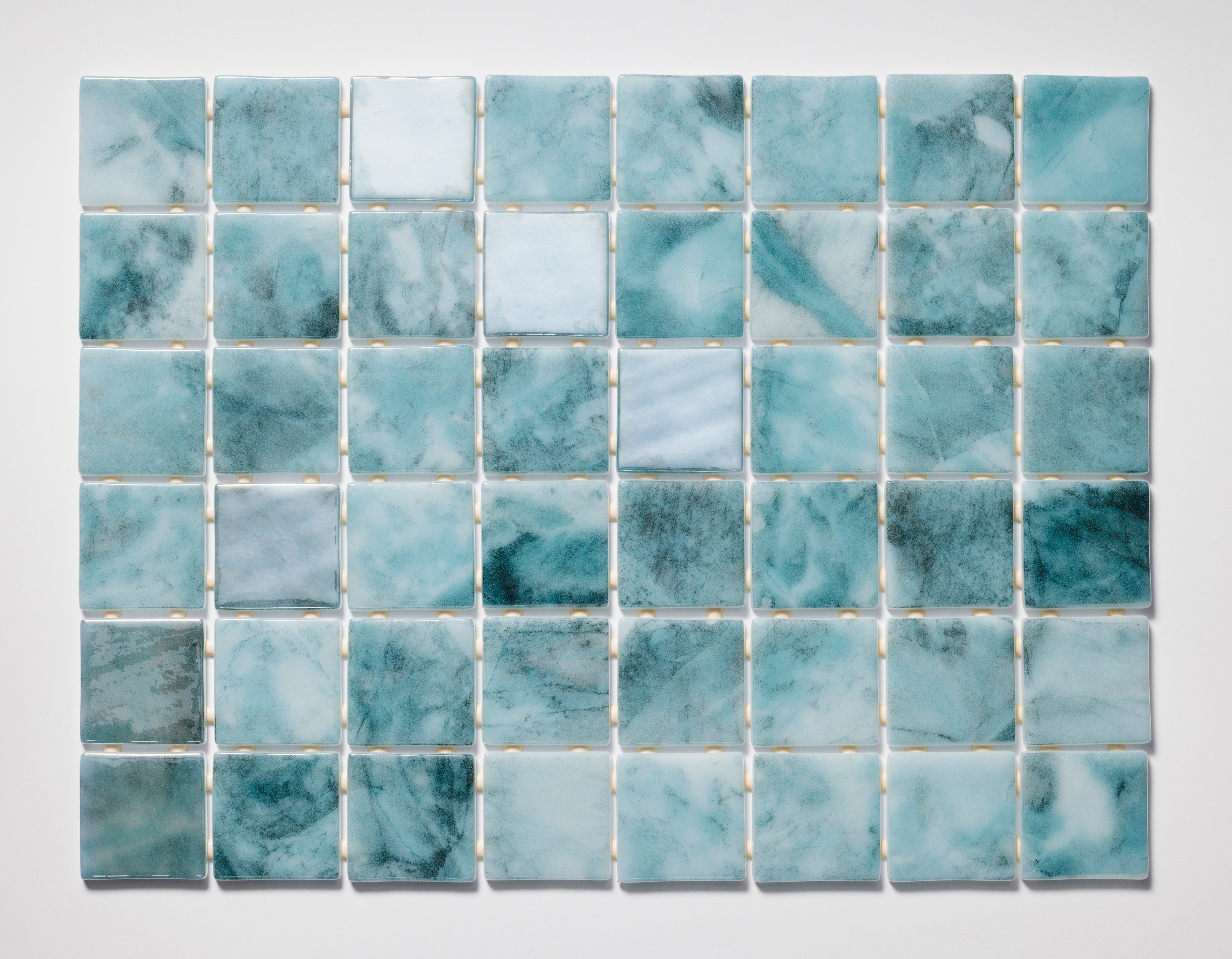 The Shallows 2x2 Glass Mosaic Pool Tile