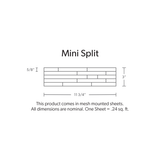 Mini Split Volcano Grey Split Face