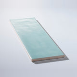 Sea Foam ceramic wall tile in gloss, Nomad 3.5 × 12