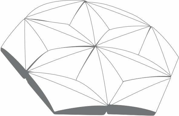 Paragon Hex Crystal White Honed