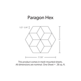 Paragon Hex Crystal White Honed