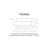 Parallels Silver Quartzite Split Face
