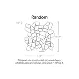 Random Tan Marble Tumbled