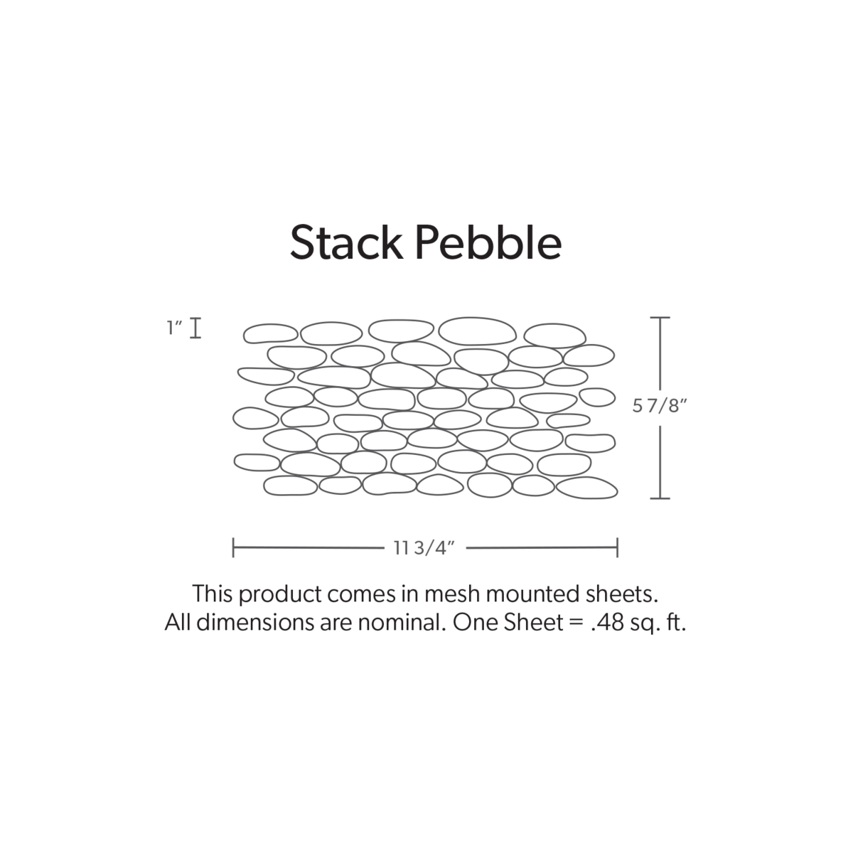 Stacked Pebble Medan Charcoal Natural
