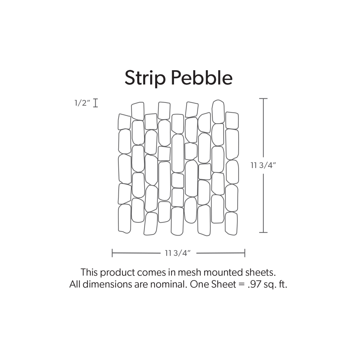 Strip Pebble