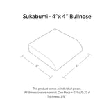4"x4" Bullnose Sukabumi Select Honed