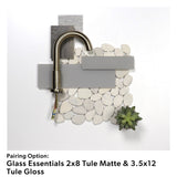 Level Pebble Antique Timor White Honed