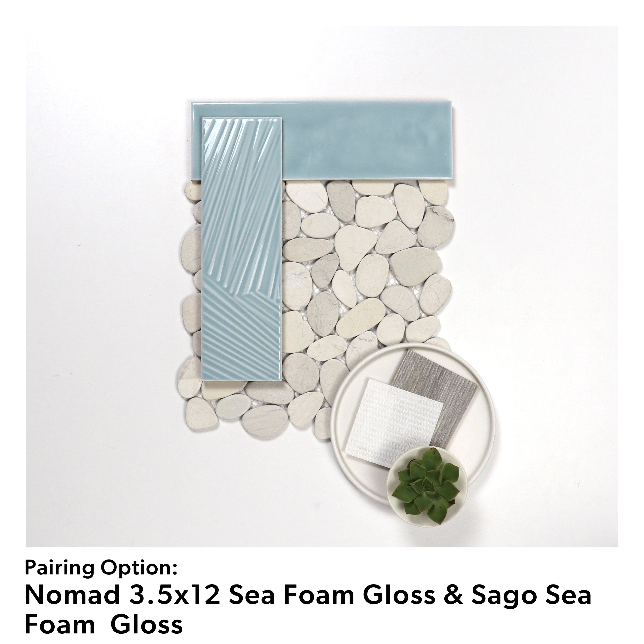 Level Pebble Antique Timor White Honed