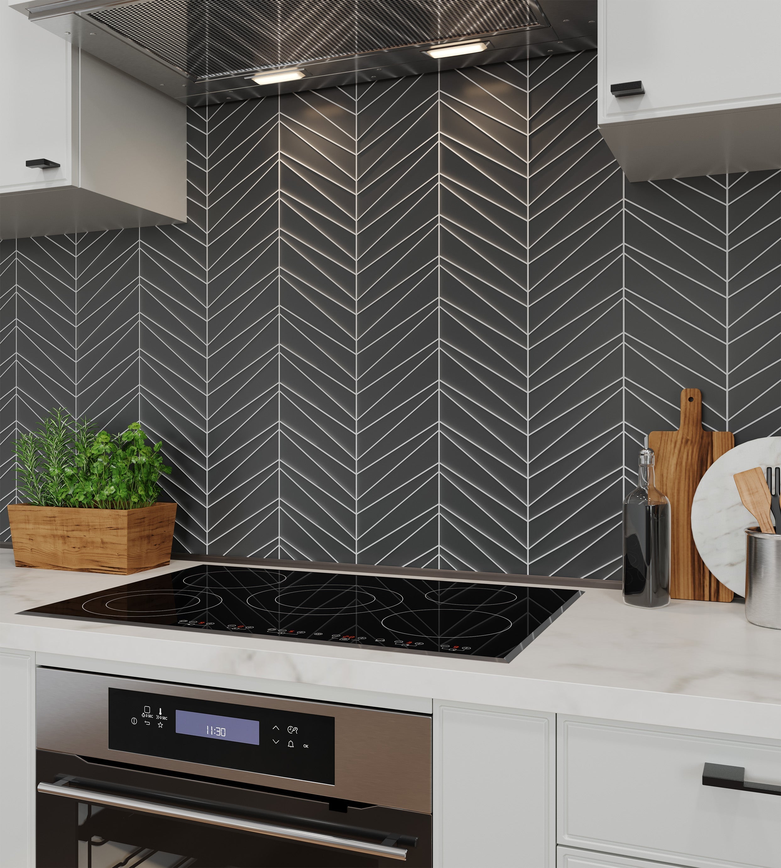 Palms Graphite Matte