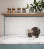 Flat Trim | Azure Matte kitchen backsplash