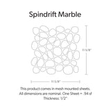 Spindrift Marble Crystal White Honed