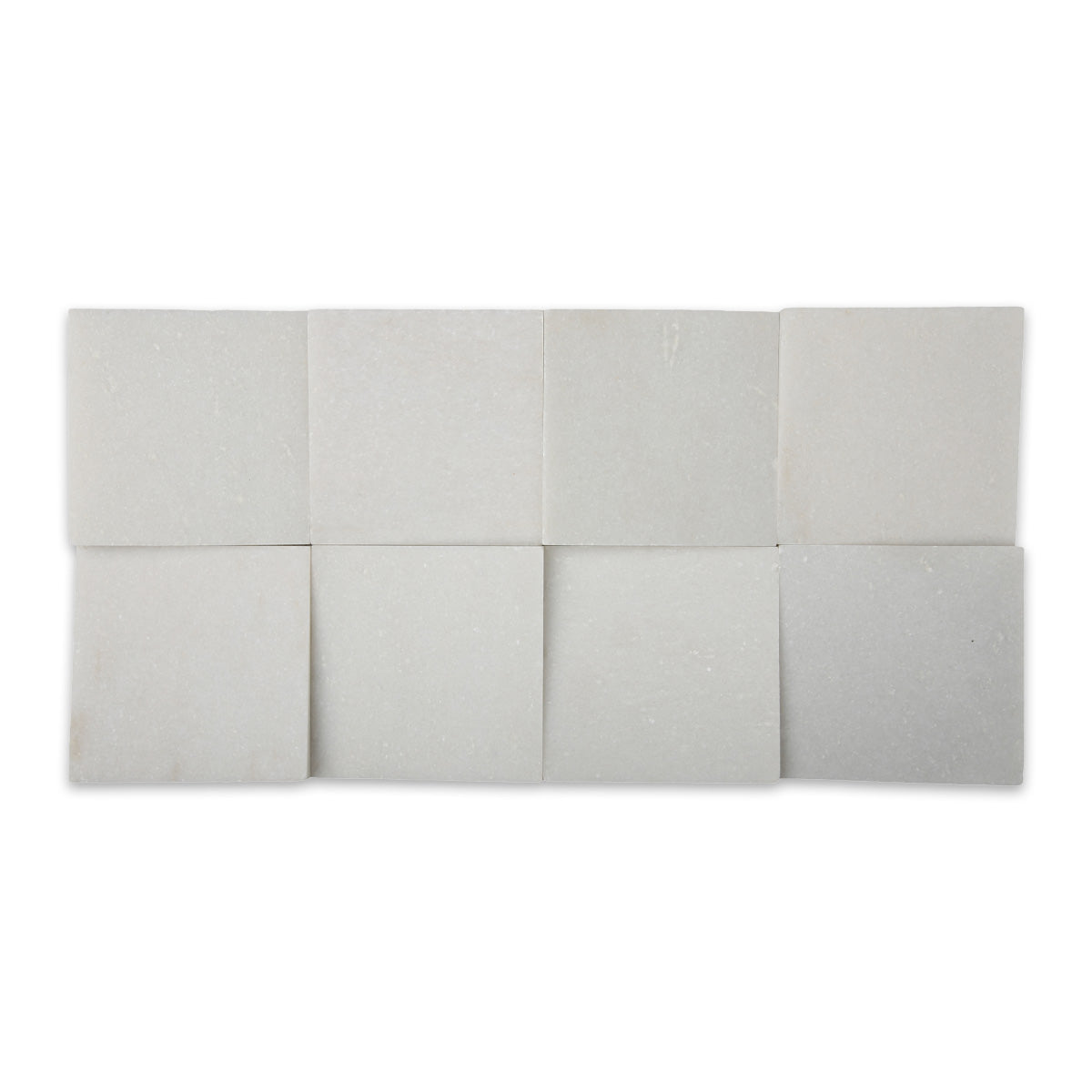 V Squares Crystal White Honed
